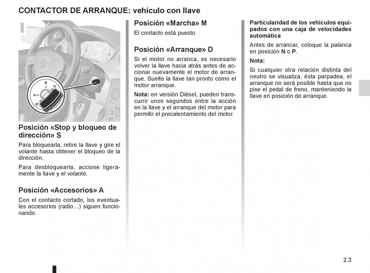 Renault Clio III 3 manual del propietario / page 97