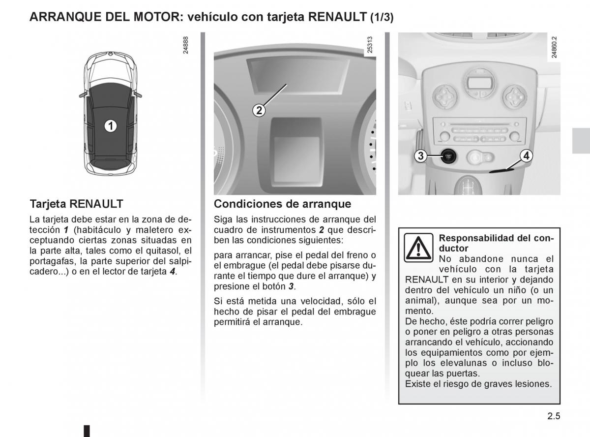 Renault Clio III 3 manual del propietario / page 99