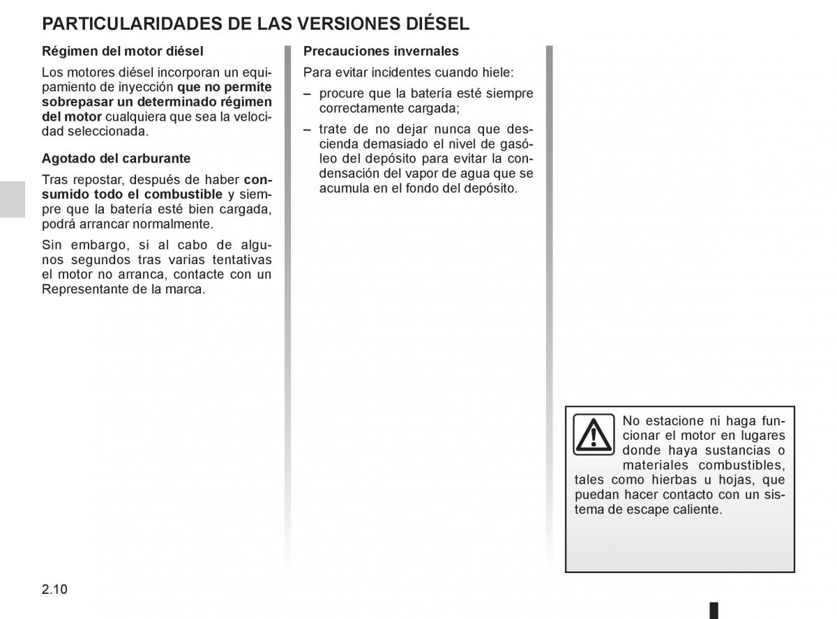 Renault Clio III 3 manual del propietario / page 104