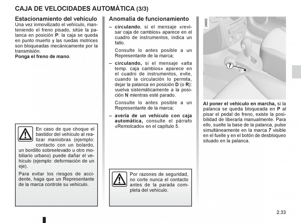 Renault Clio III 3 manual del propietario / page 127