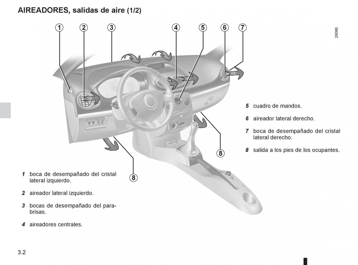 Renault Clio III 3 manual del propietario / page 132