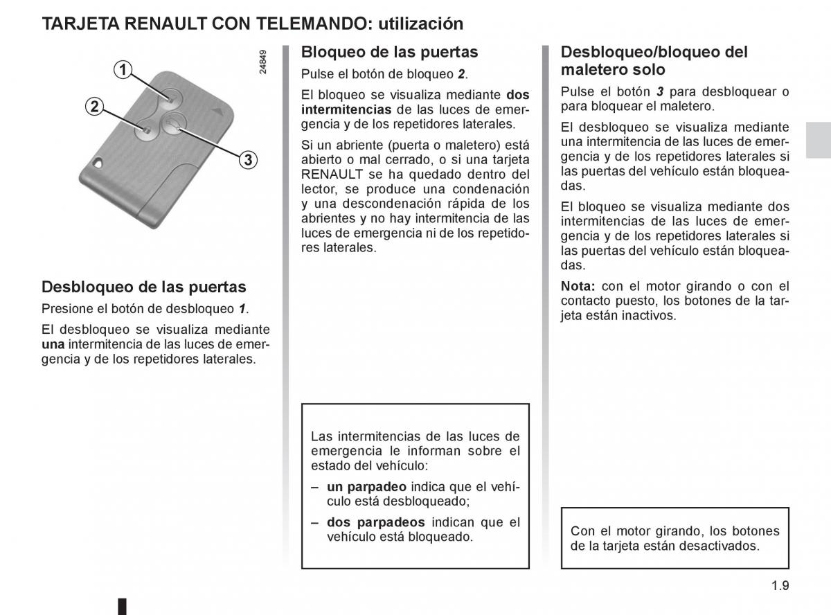 Renault Clio III 3 manual del propietario / page 15