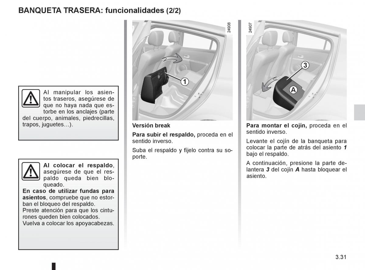 Renault Clio III 3 manual del propietario / page 161