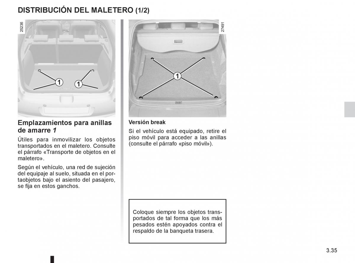 Renault Clio III 3 manual del propietario / page 165