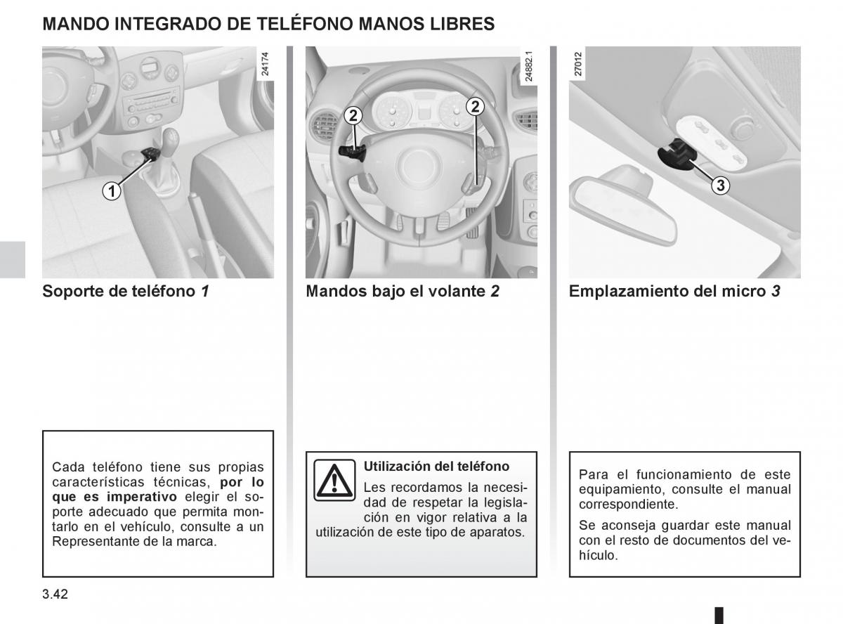 Renault Clio III 3 manual del propietario / page 172