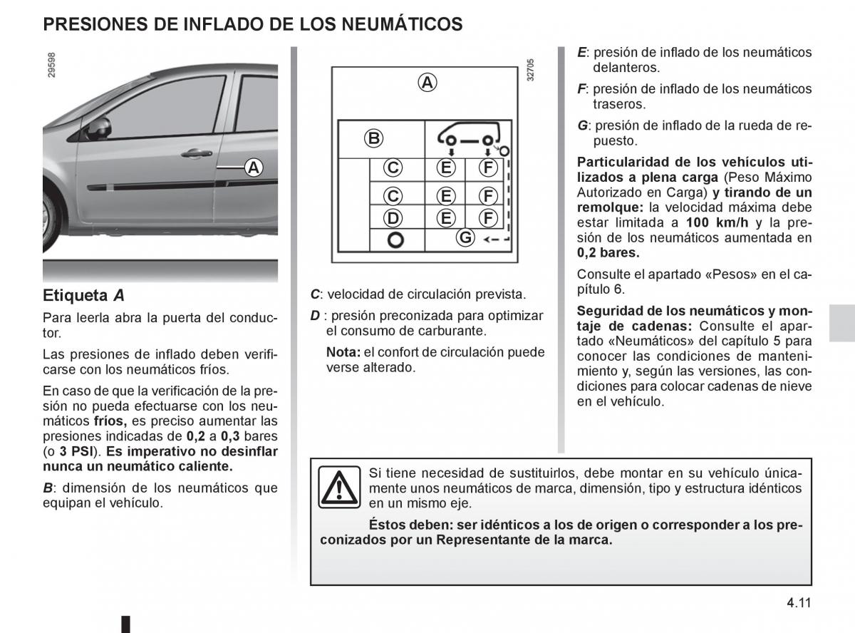 Renault Clio III 3 manual del propietario / page 183