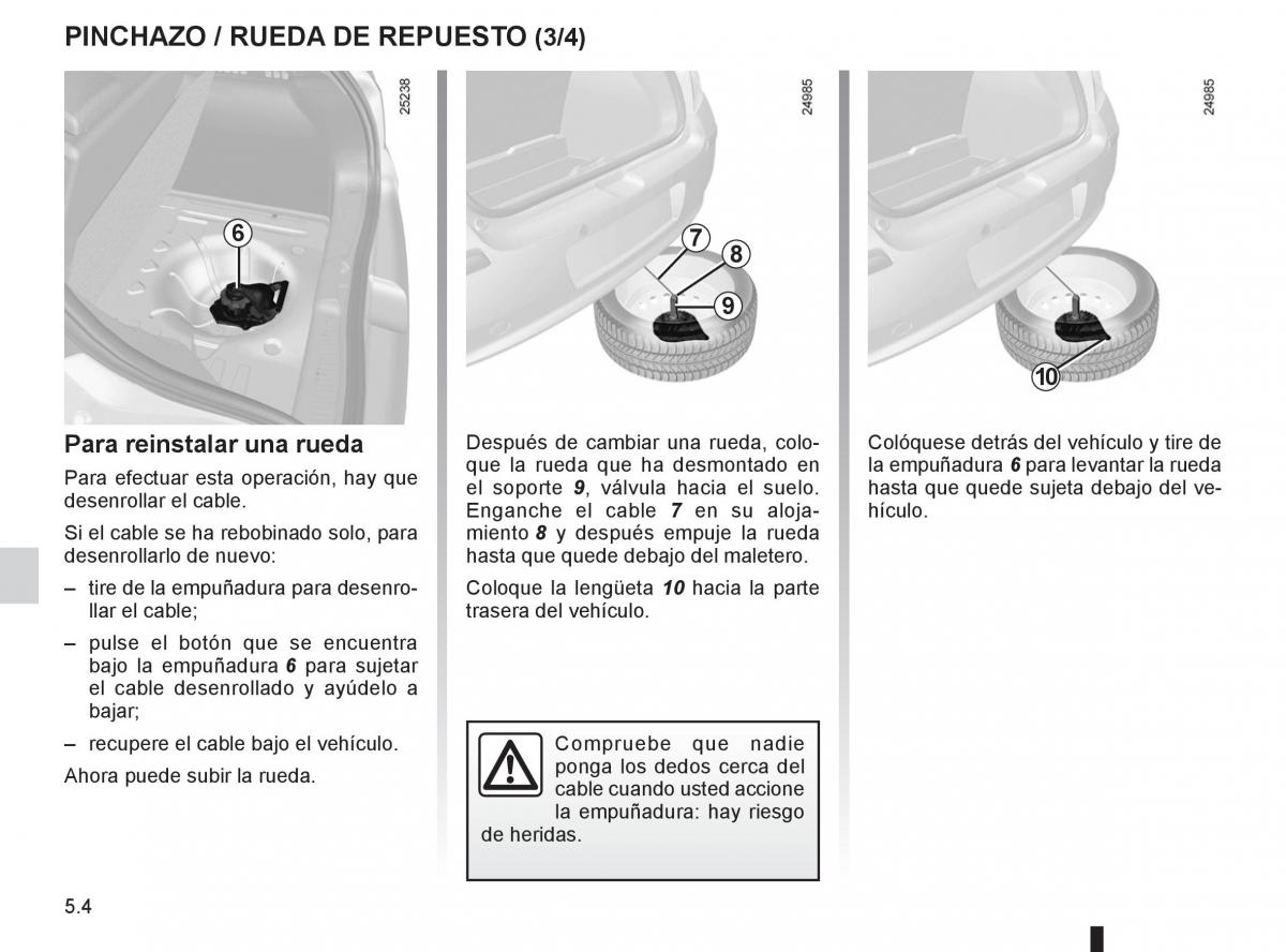 Renault Clio III 3 manual del propietario / page 192