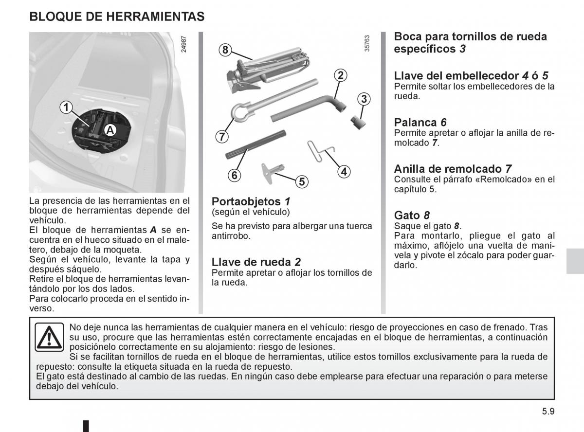 Renault Clio III 3 manual del propietario / page 197