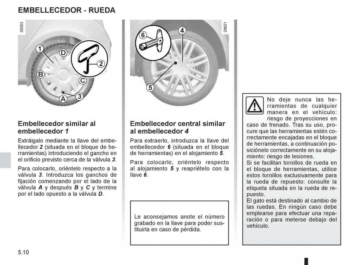 Renault Clio III 3 manual del propietario / page 198