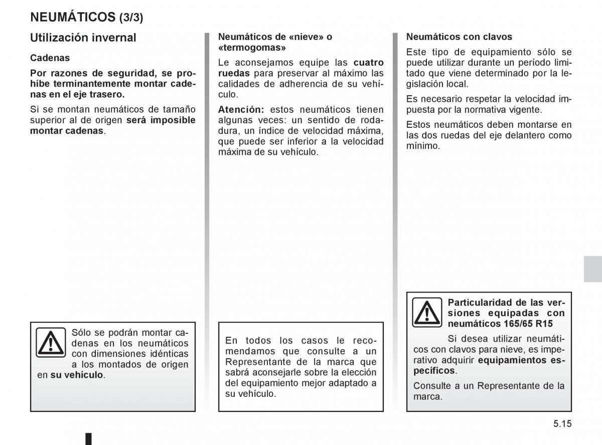 Renault Clio III 3 manual del propietario / page 203