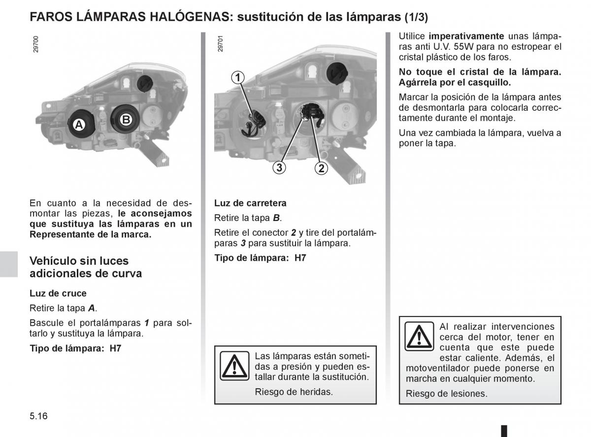 Renault Clio III 3 manual del propietario / page 204