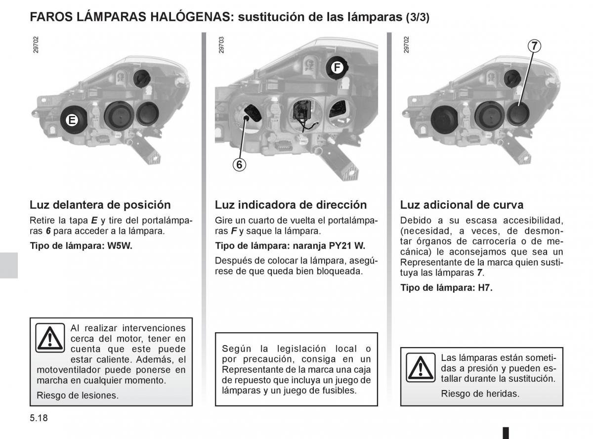 Renault Clio III 3 manual del propietario / page 206