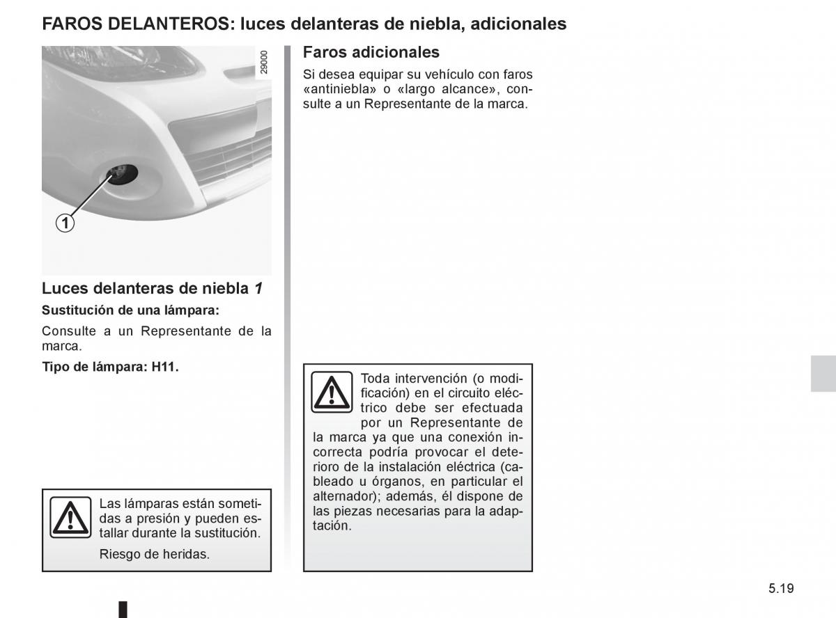 Renault Clio III 3 manual del propietario / page 207