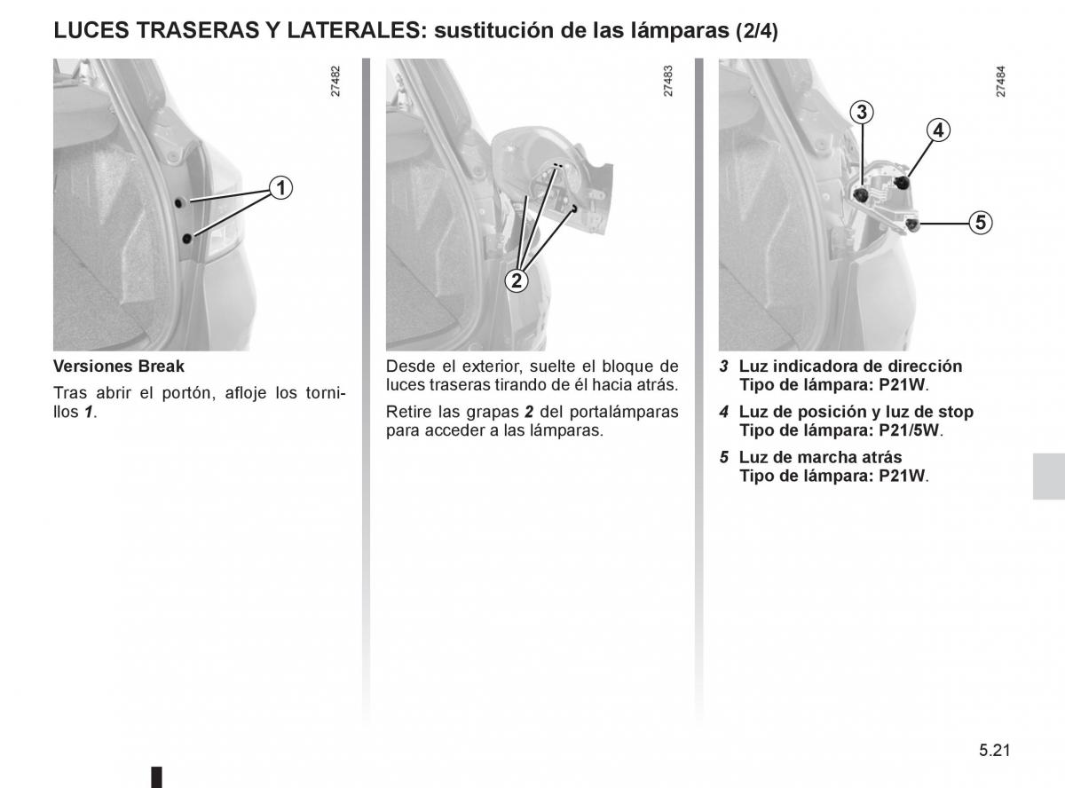 Renault Clio III 3 manual del propietario / page 209