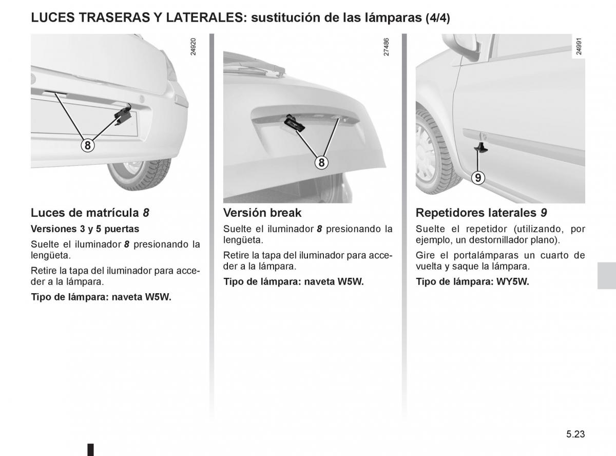 Renault Clio III 3 manual del propietario / page 211