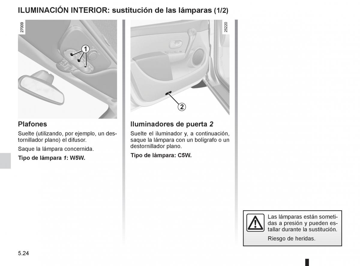 Renault Clio III 3 manual del propietario / page 212