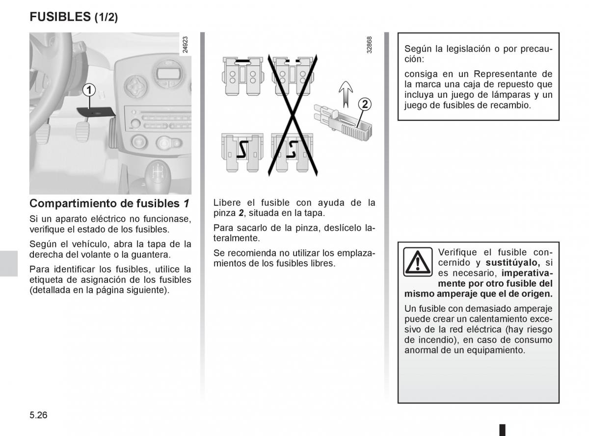 Renault Clio III 3 manual del propietario / page 214