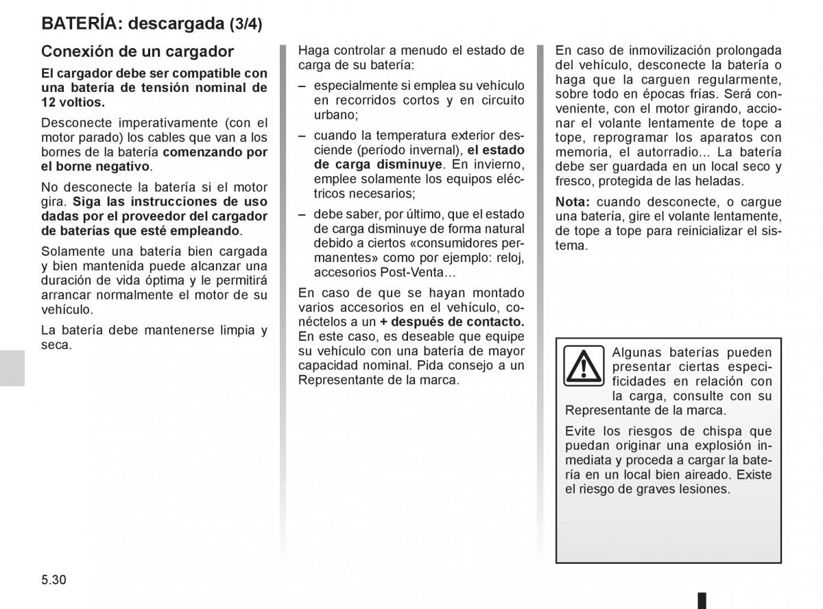 Renault Clio III 3 manual del propietario / page 218