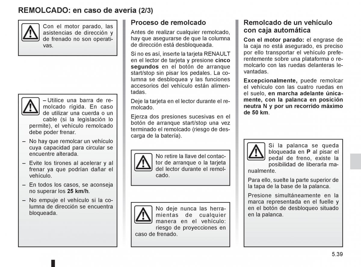 Renault Clio III 3 manual del propietario / page 227