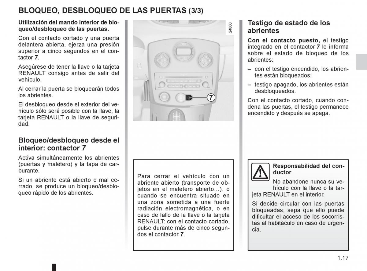 Renault Clio III 3 manual del propietario / page 23