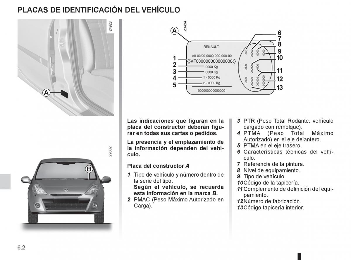 Renault Clio III 3 manual del propietario / page 238