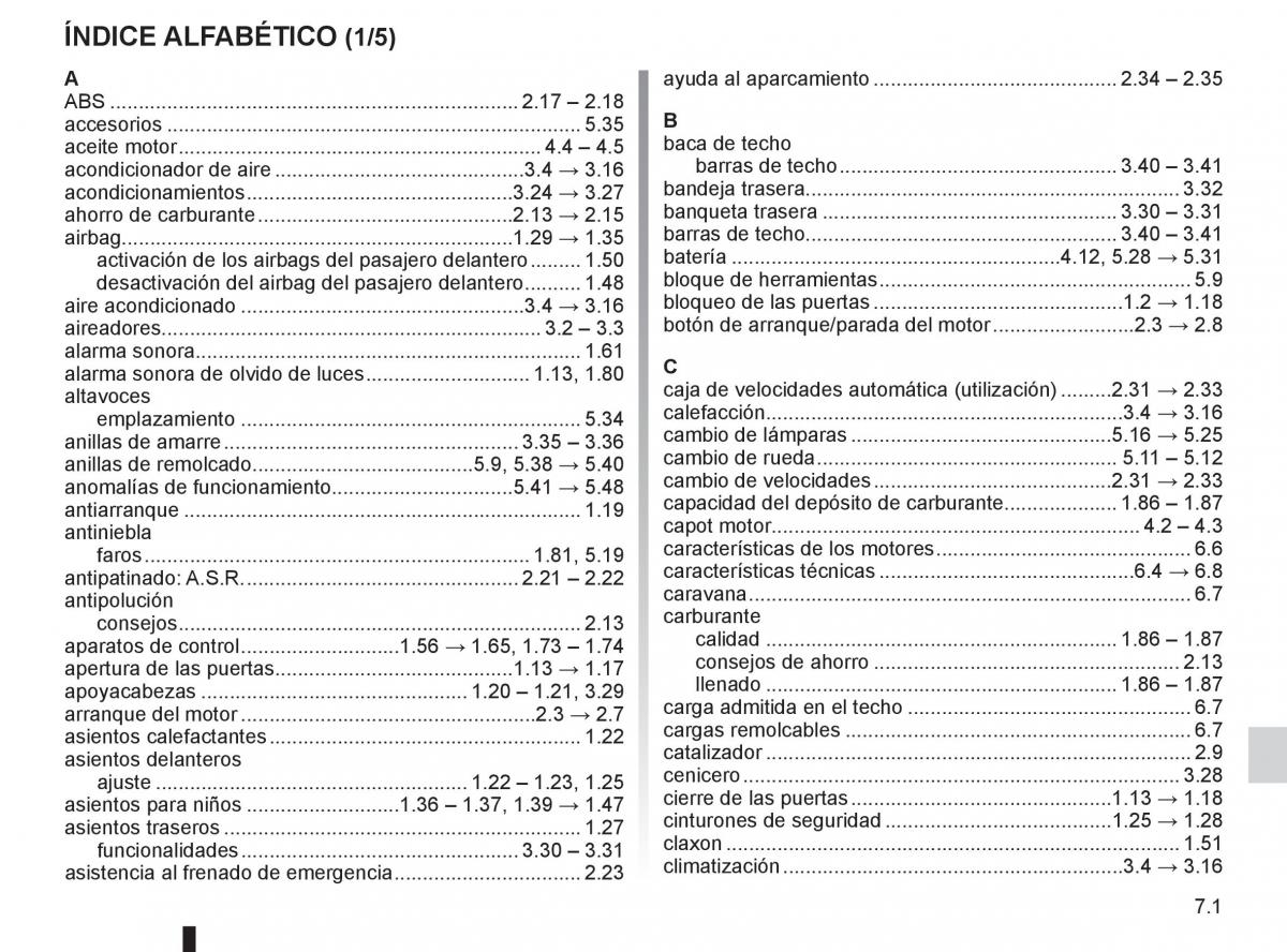 Renault Clio III 3 manual del propietario / page 257