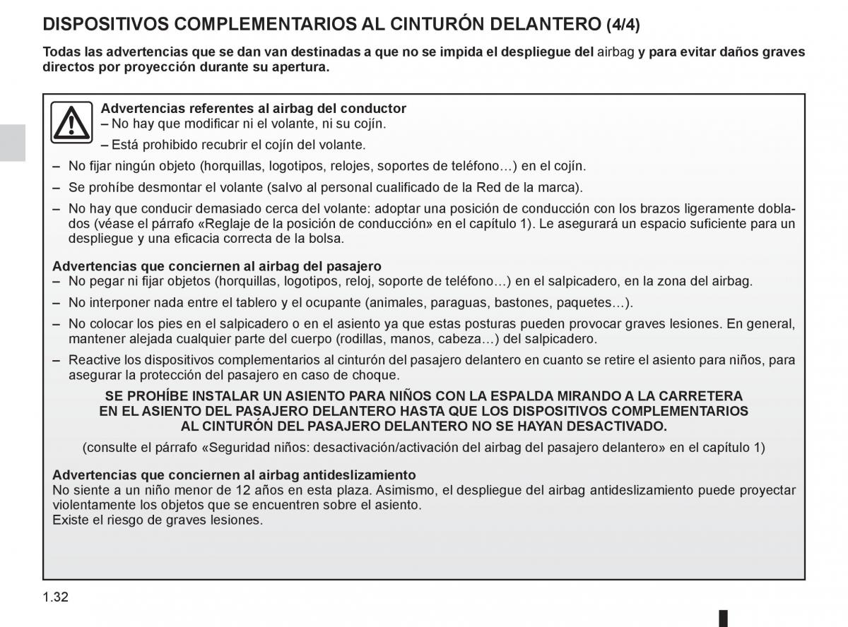 Renault Clio III 3 manual del propietario / page 38