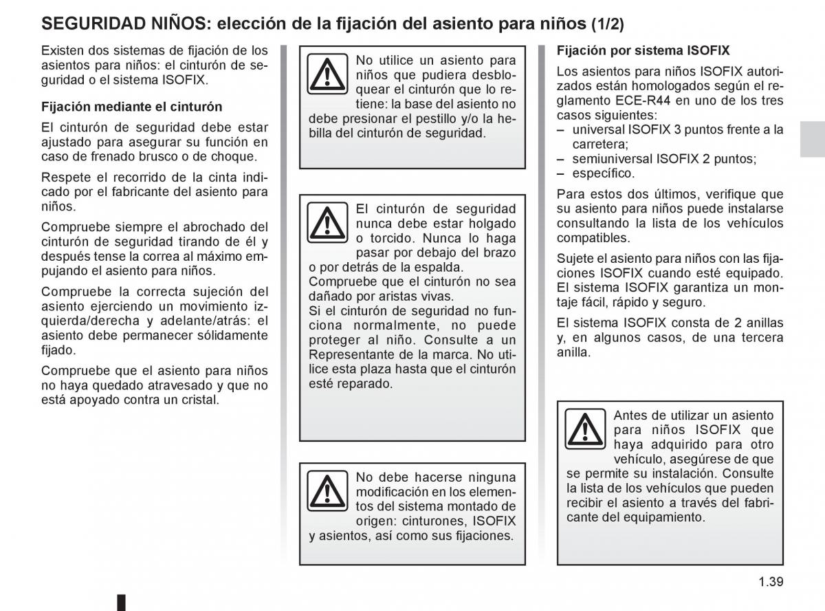 Renault Clio III 3 manual del propietario / page 45