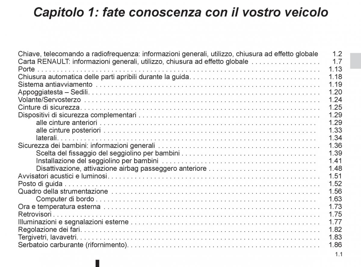 Renault Clio III 3 manuale del proprietario / page 7