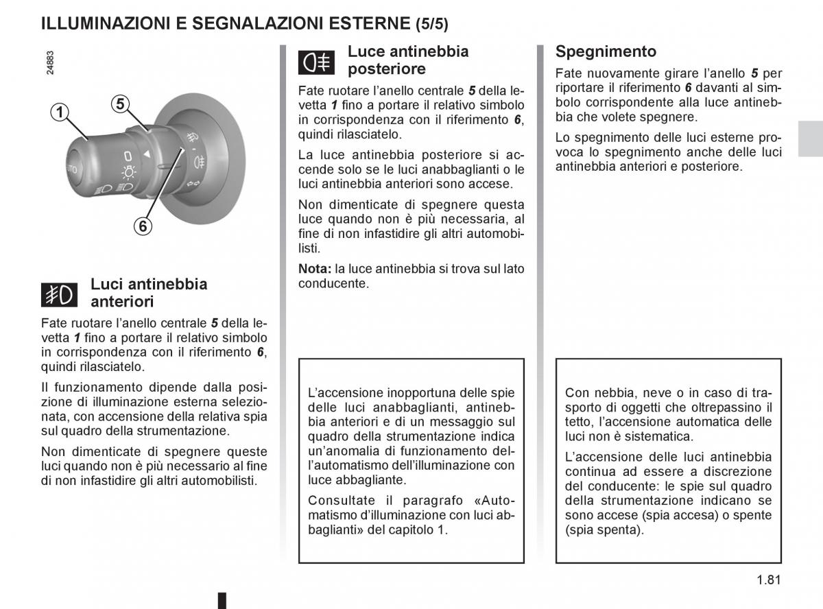 Renault Clio III 3 manuale del proprietario / page 87