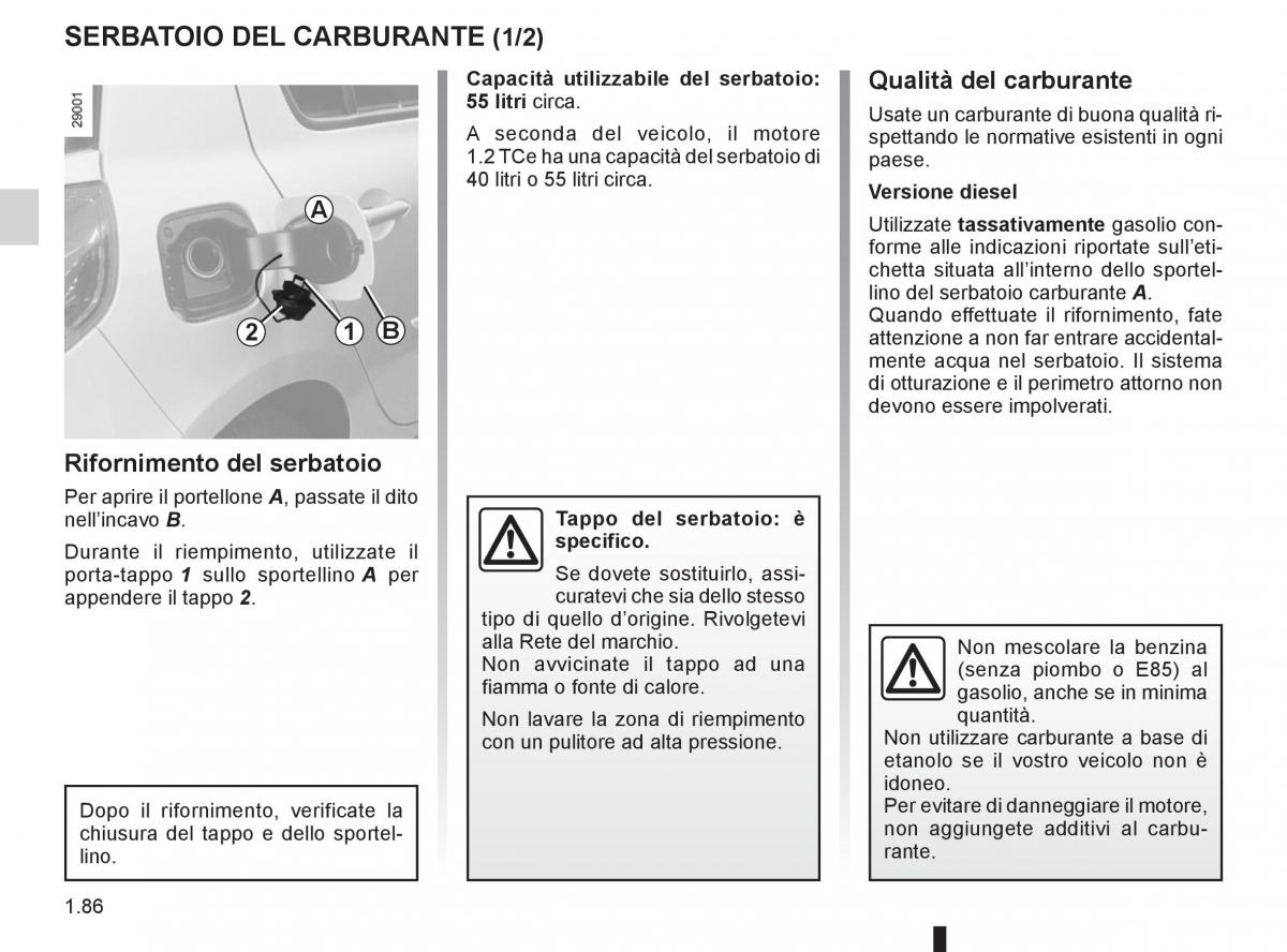 Renault Clio III 3 manuale del proprietario / page 92