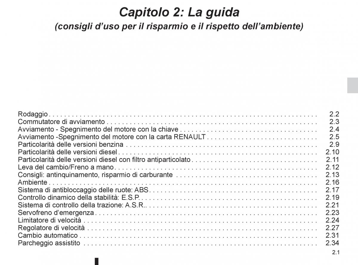 Renault Clio III 3 manuale del proprietario / page 95