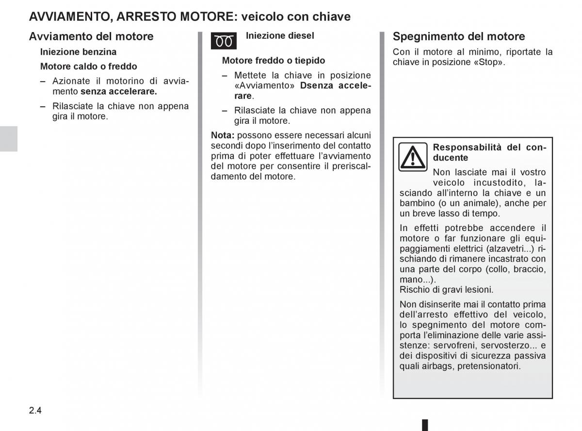 Renault Clio III 3 manuale del proprietario / page 98