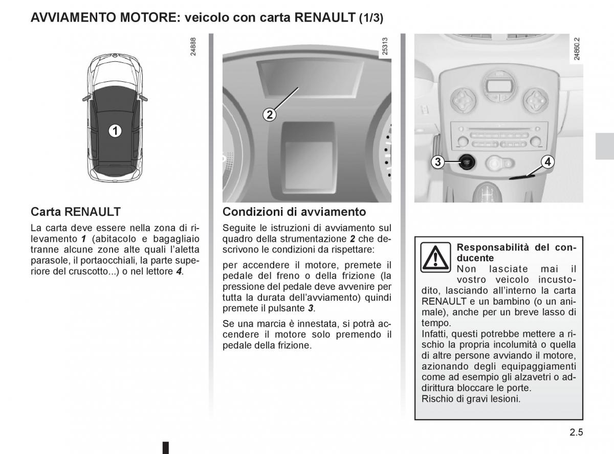 Renault Clio III 3 manuale del proprietario / page 99