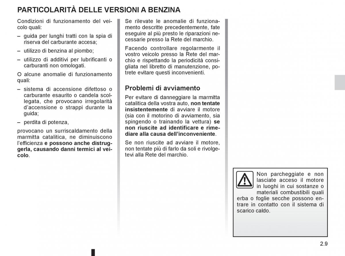 Renault Clio III 3 manuale del proprietario / page 103