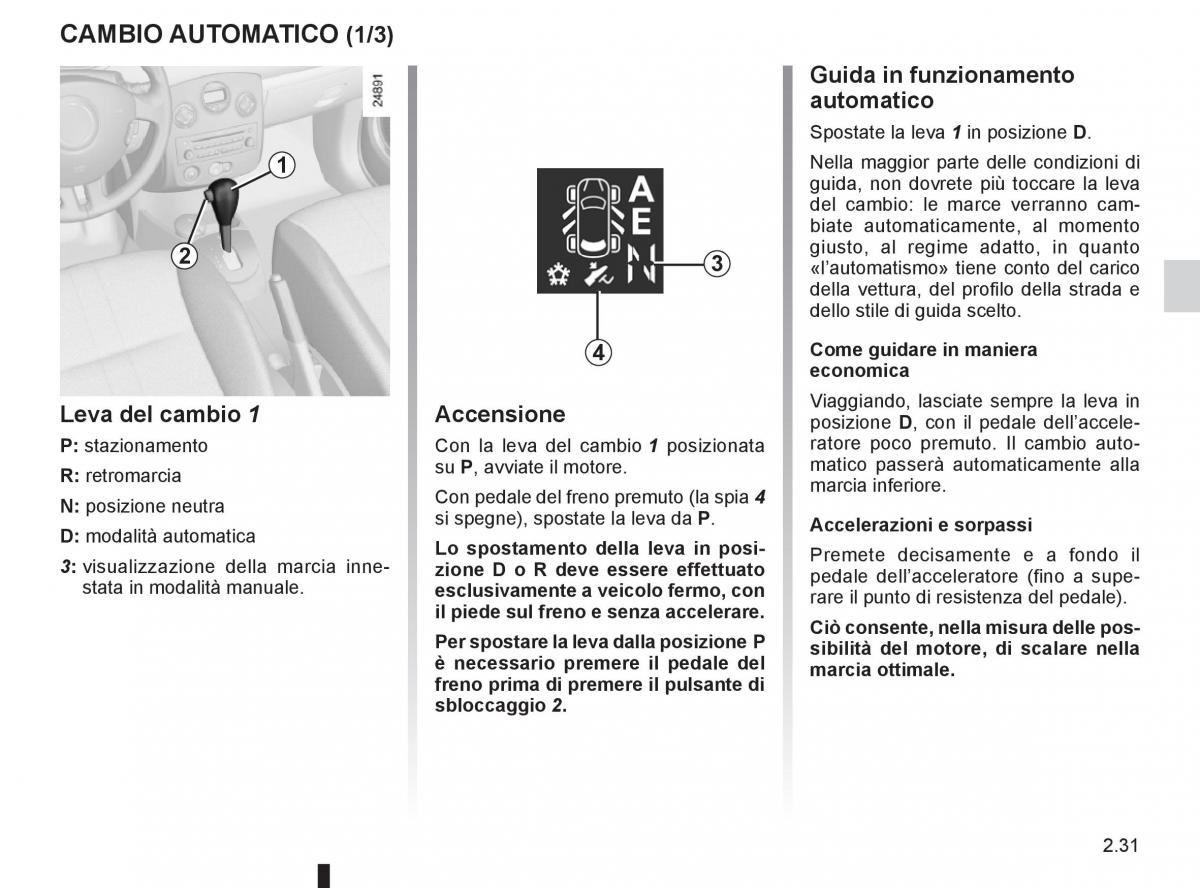 Renault Clio III 3 manuale del proprietario / page 125