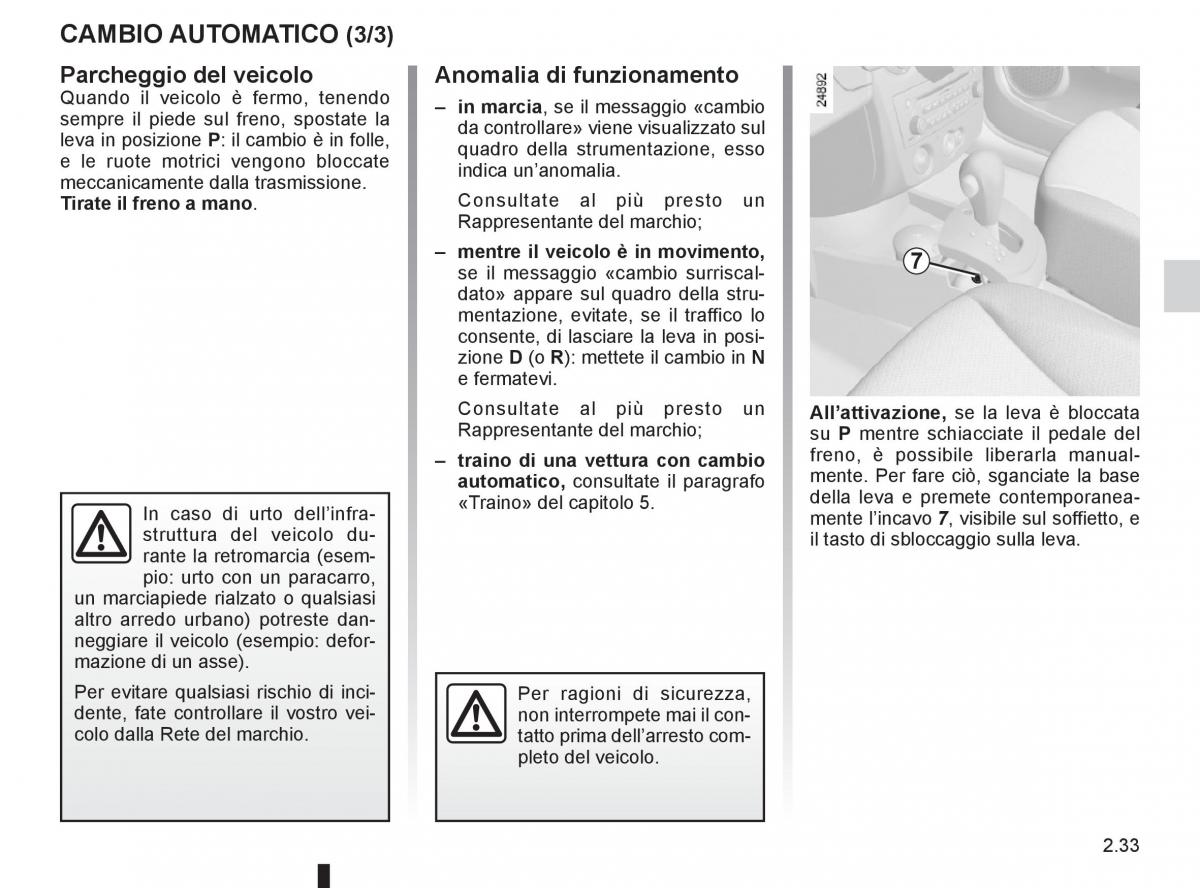 Renault Clio III 3 manuale del proprietario / page 127