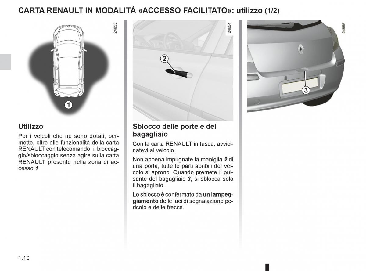 Renault Clio III 3 manuale del proprietario / page 16