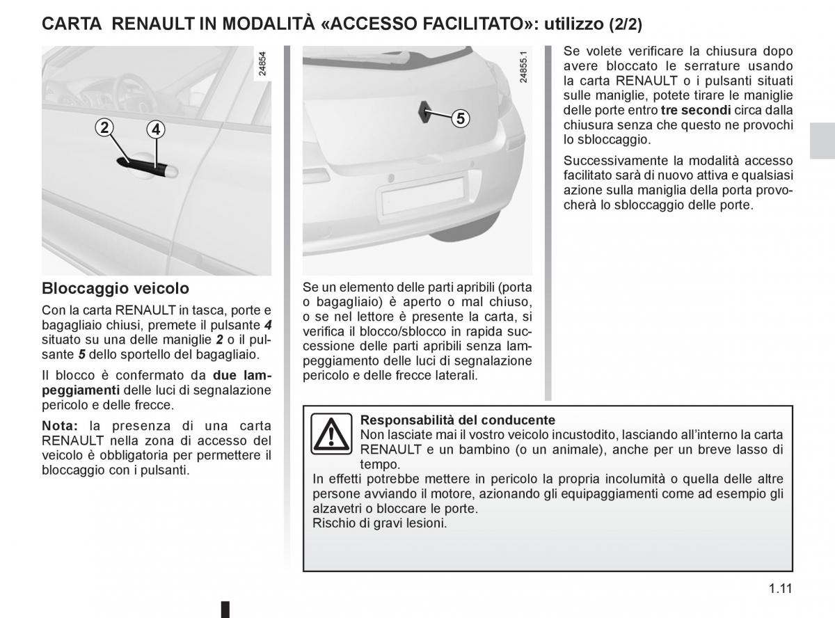 Renault Clio III 3 manuale del proprietario / page 17