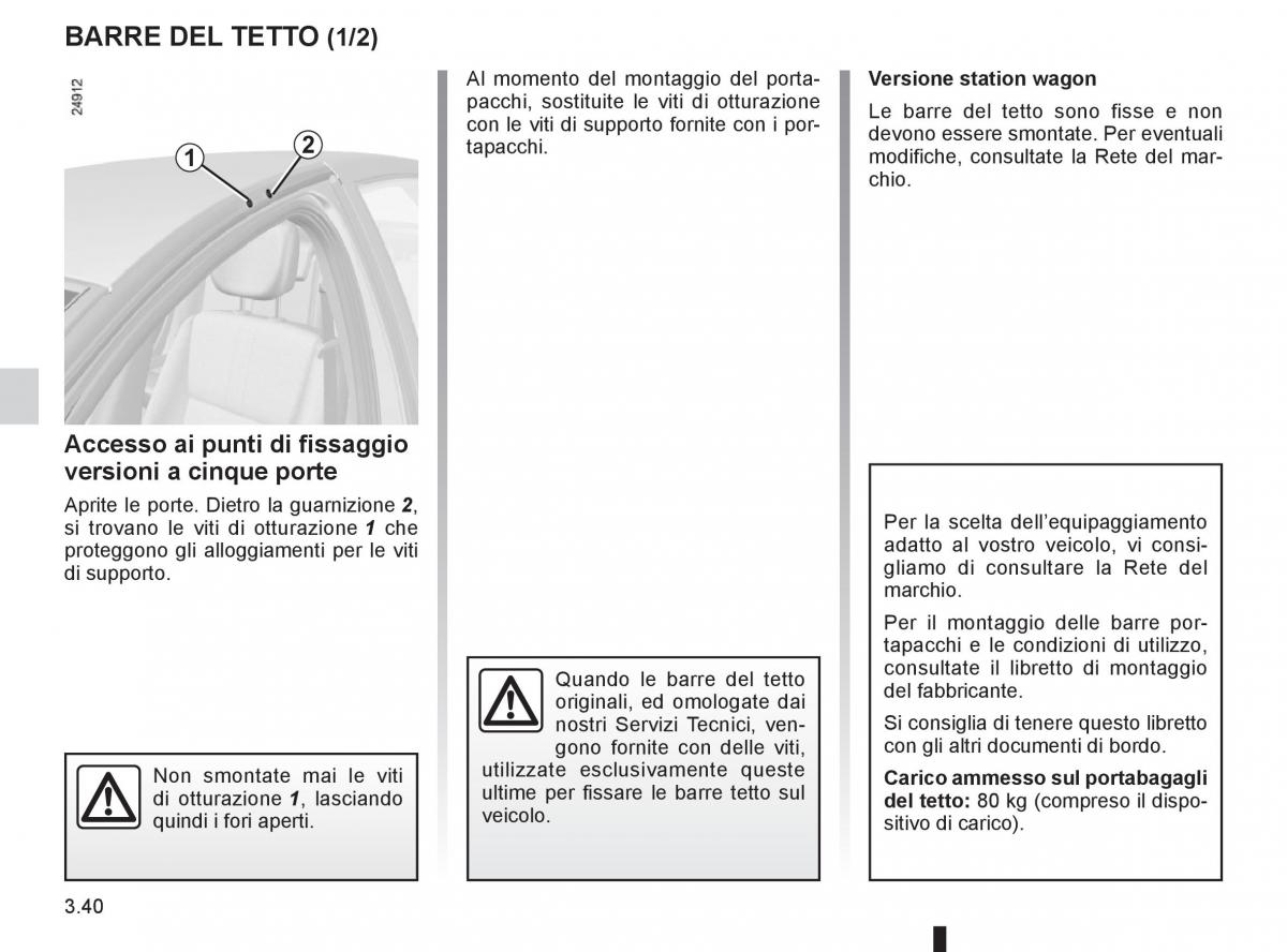 Renault Clio III 3 manuale del proprietario / page 170