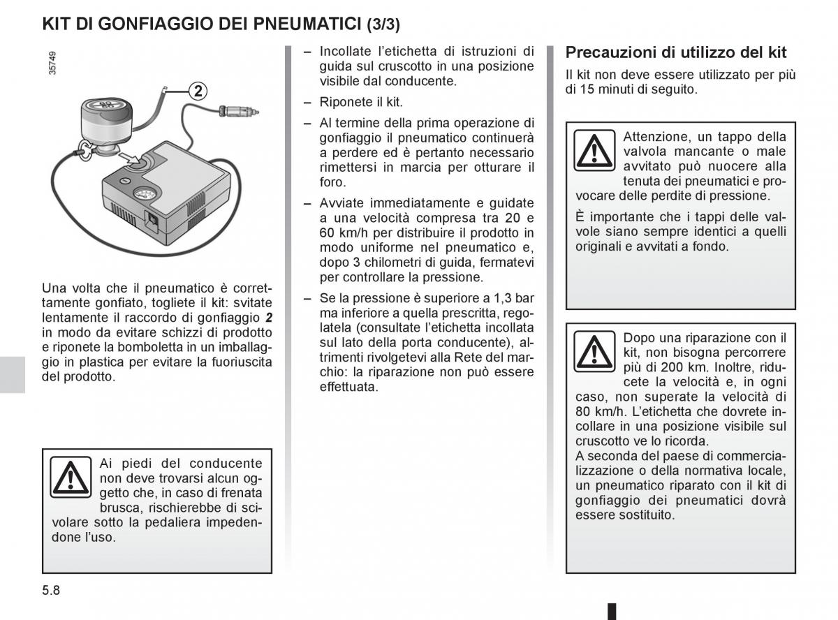 Renault Clio III 3 manuale del proprietario / page 196