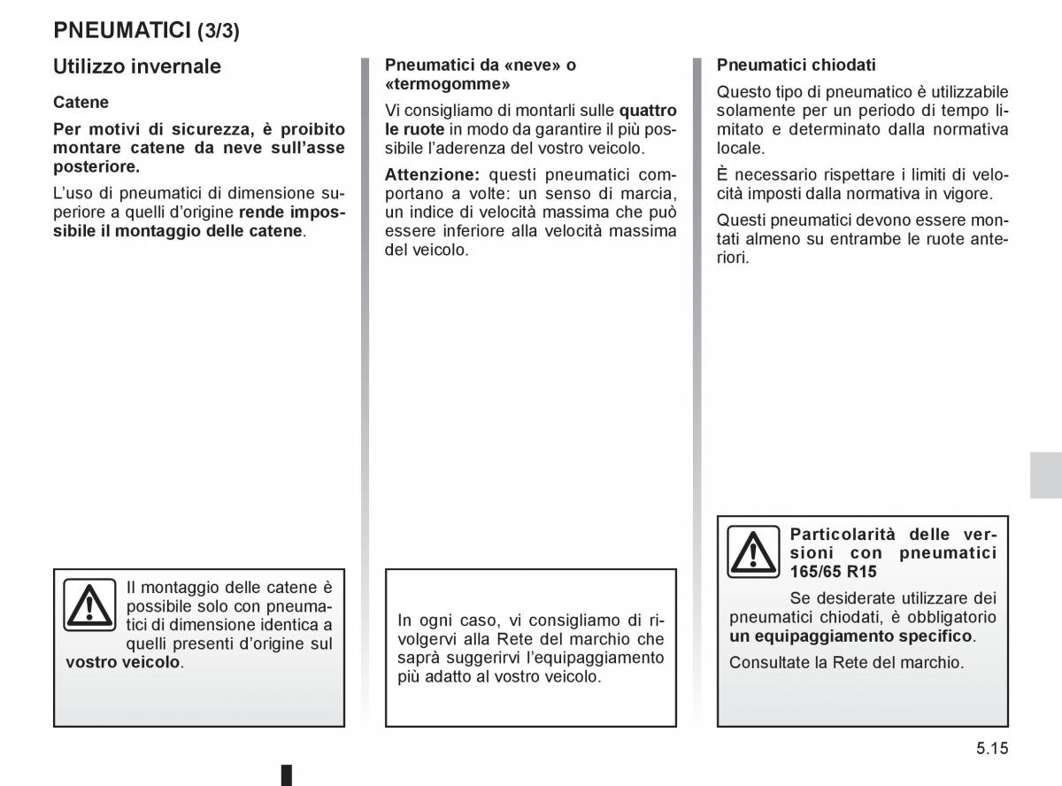 Renault Clio III 3 manuale del proprietario / page 203