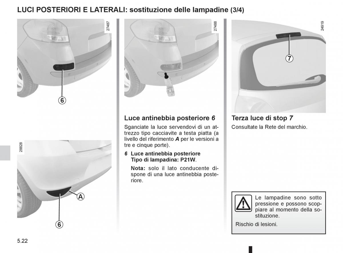 Renault Clio III 3 manuale del proprietario / page 210