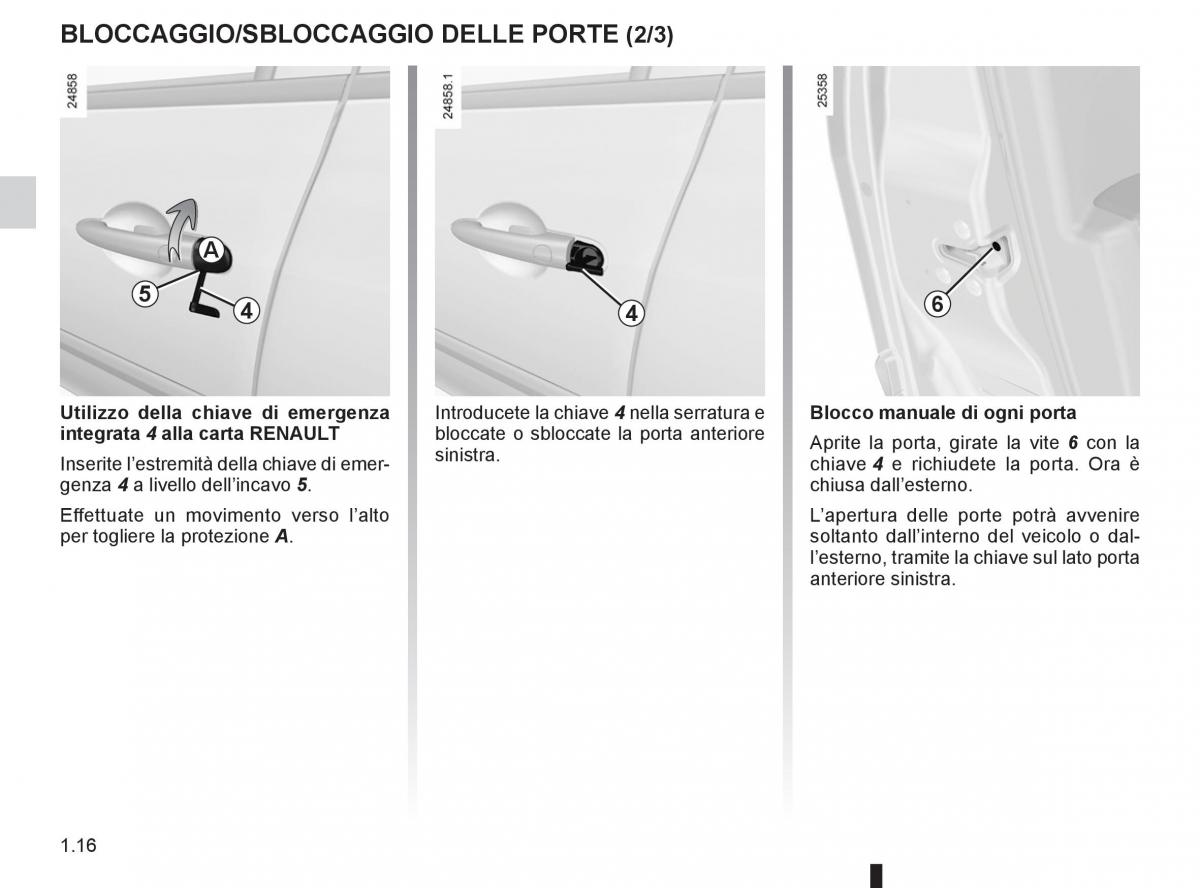 Renault Clio III 3 manuale del proprietario / page 22