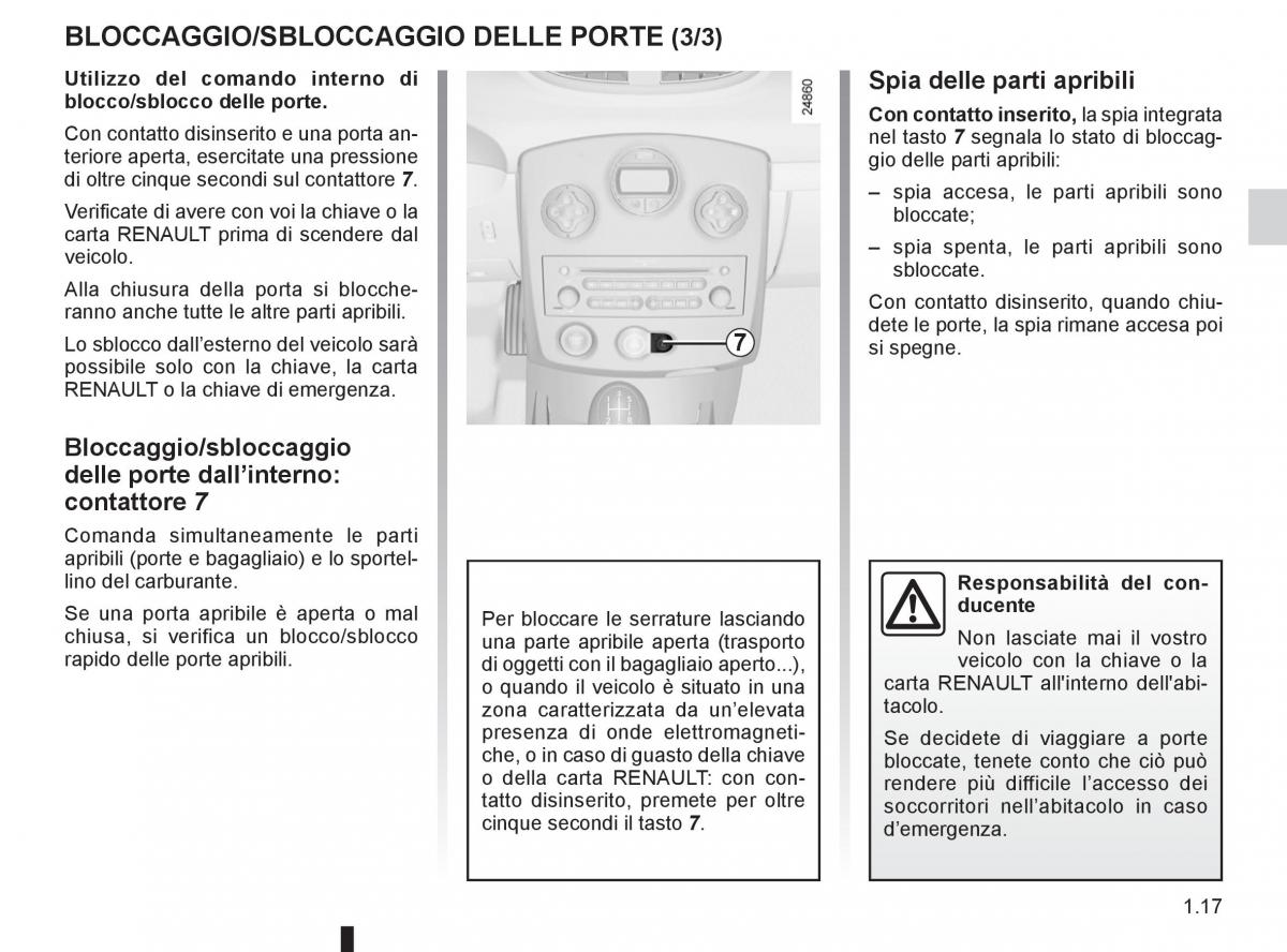 Renault Clio III 3 manuale del proprietario / page 23