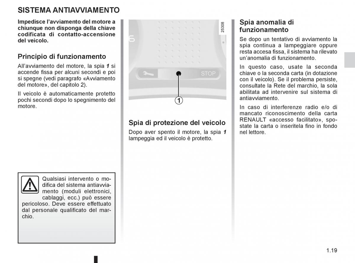 Renault Clio III 3 manuale del proprietario / page 25