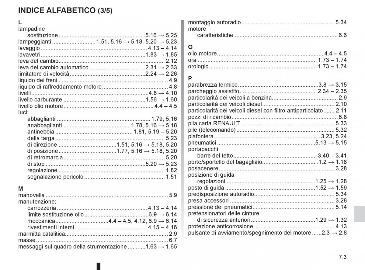 Renault Clio III 3 manuale del proprietario / page 259