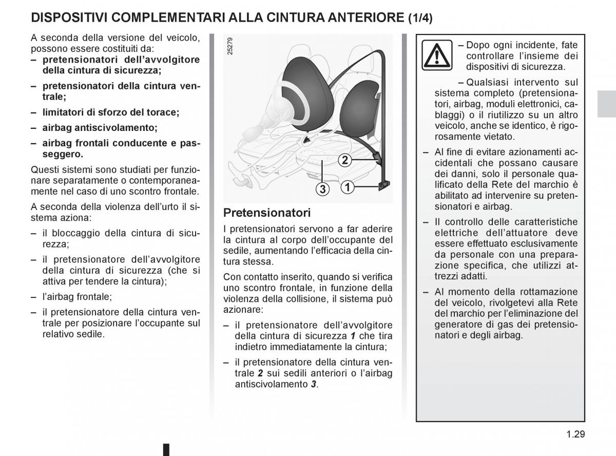 Renault Clio III 3 manuale del proprietario / page 35
