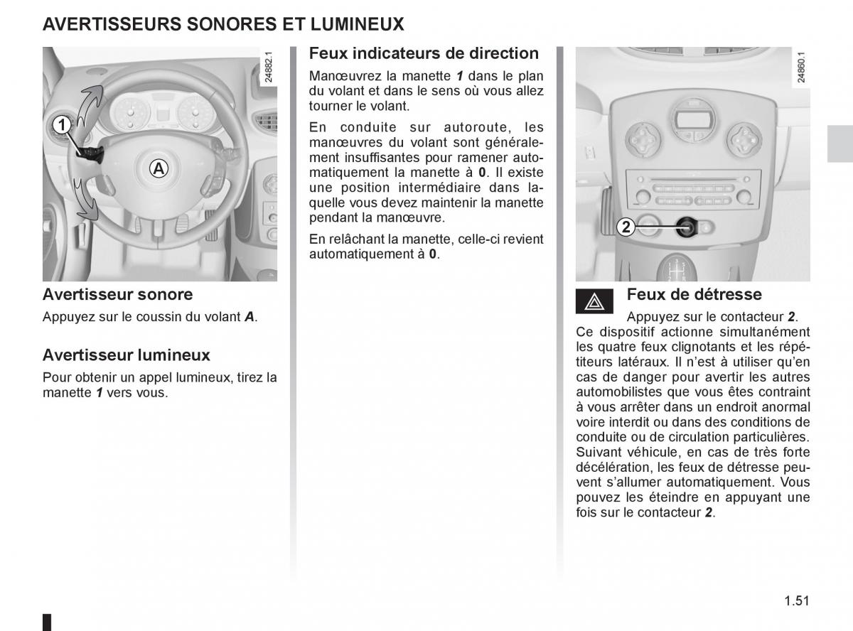 Renault Clio III 3 manuel du proprietaire / page 57