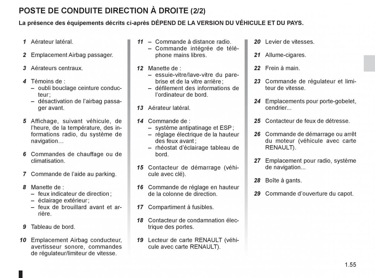 Renault Clio III 3 manuel du proprietaire / page 61